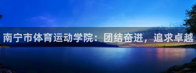 3377体育官方正版app新能源：南宁市体育运动学院：团结奋